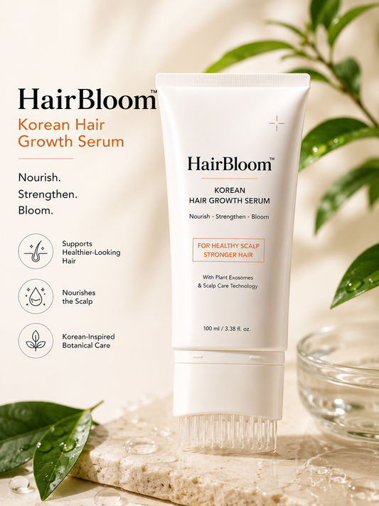 HairBloom™ | Korean Hair Growth Serum + Scalp Massager
