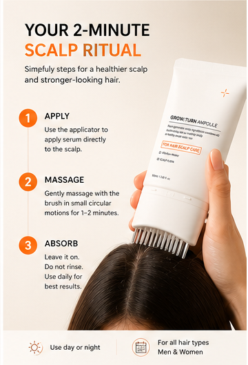 HairBloom™ | Korean Hair Growth Serum + Scalp Massager
